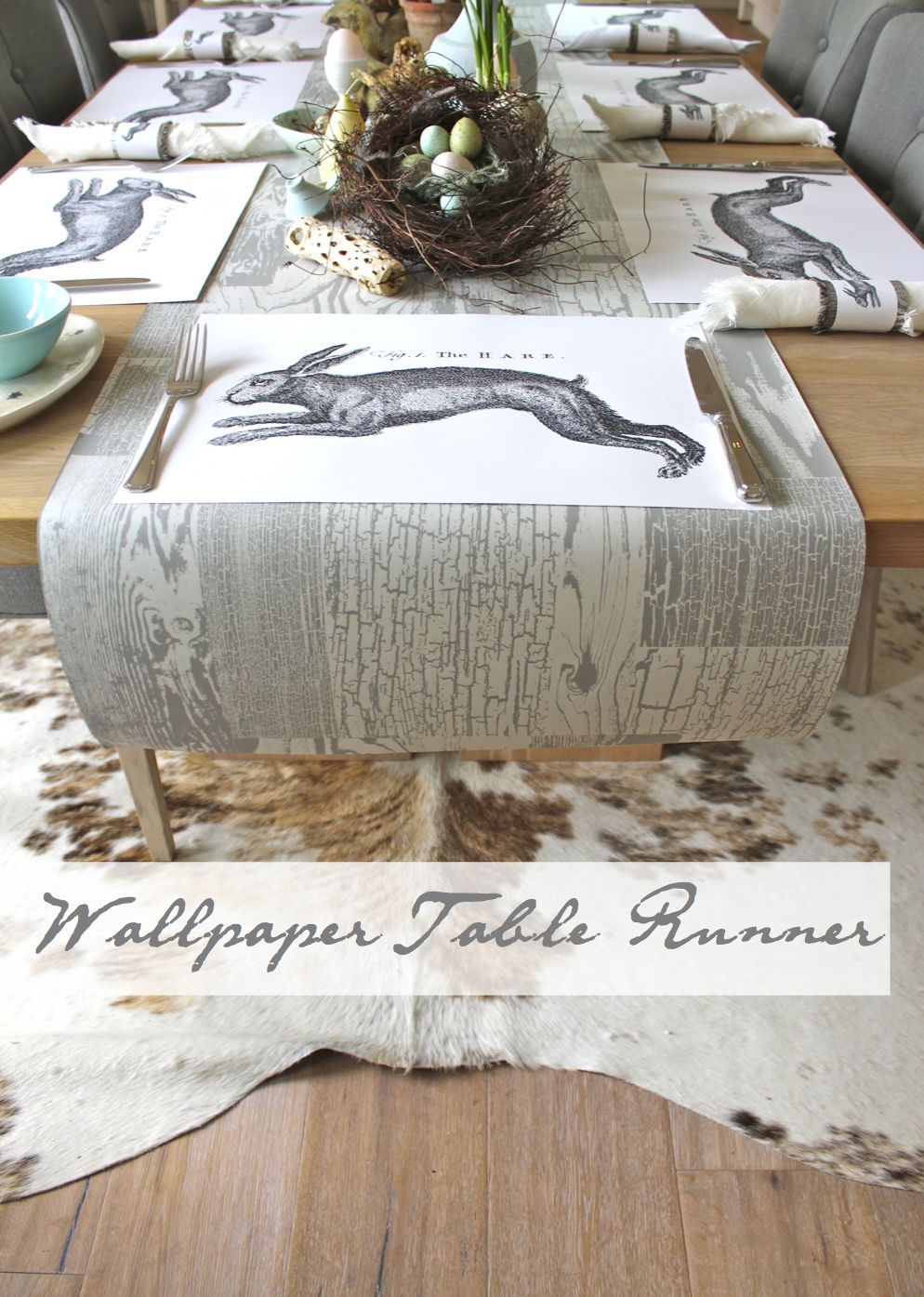 Kate's « table Space  wallpaper runner pinterest Creative tablecloth