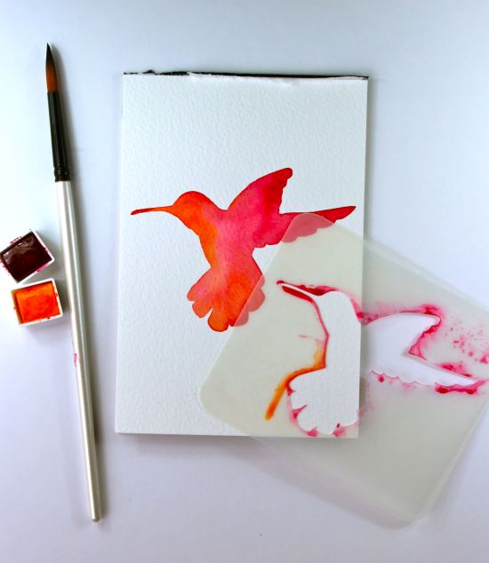 Kate's Creative Space and Watercolor Bird-in-pinks